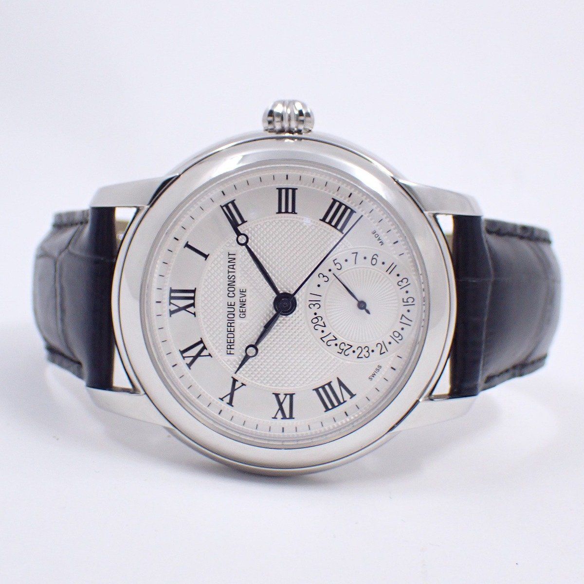 フレデリックコンスタント クラシック マニュファクチュール 自動巻き メンズ 腕時計 白文字盤 革ベルト FC 710 X 4 H 5 6