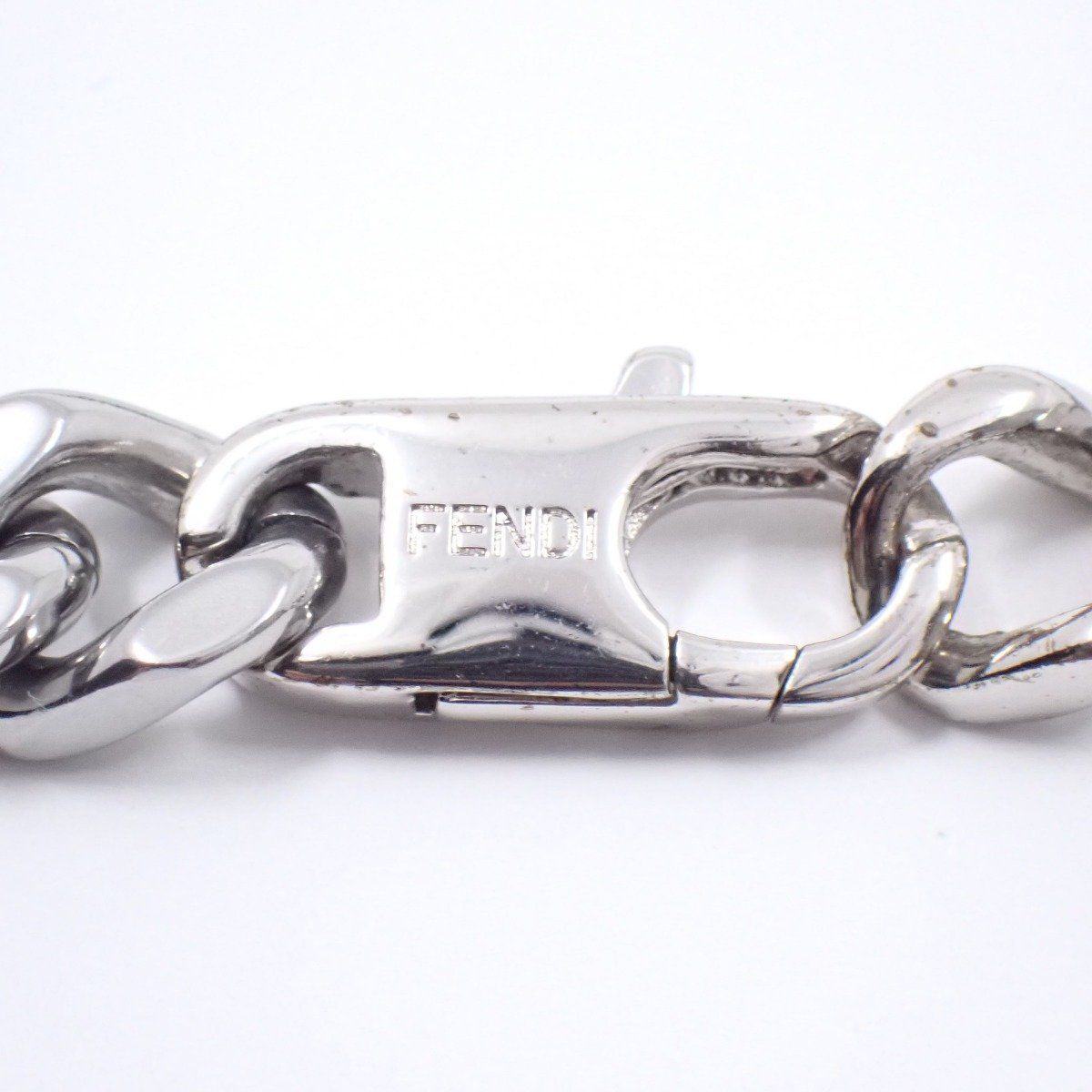 FENDI フェンディ 喜平チェーン ネックレス シルバー色金具【いおき