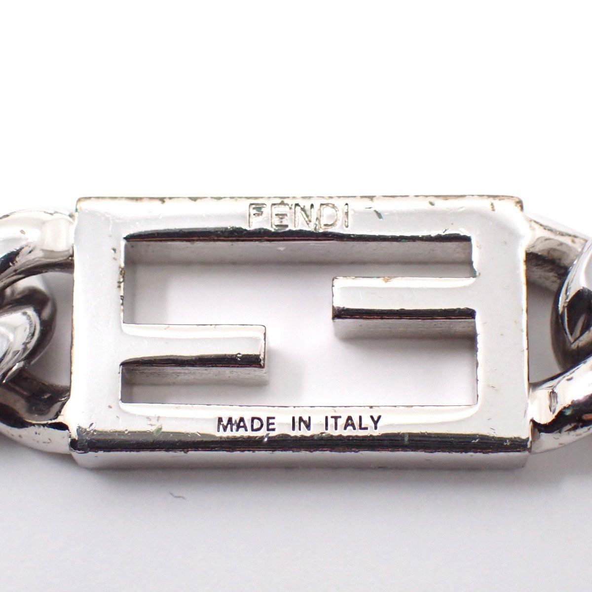FENDI フェンディ 喜平チェーン ネックレス シルバー色金具【いおき