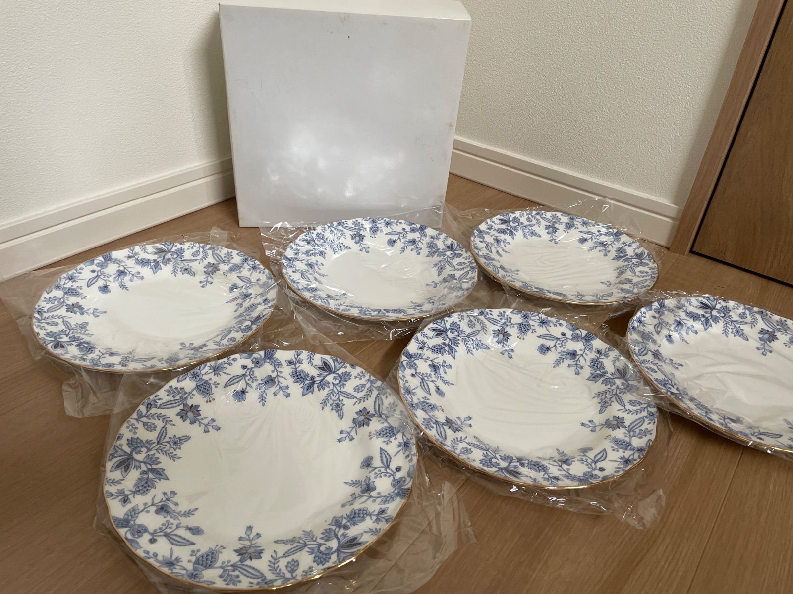未使用】Noritake ブルーソレンティーノシリーズノリタケ6枚セット約
