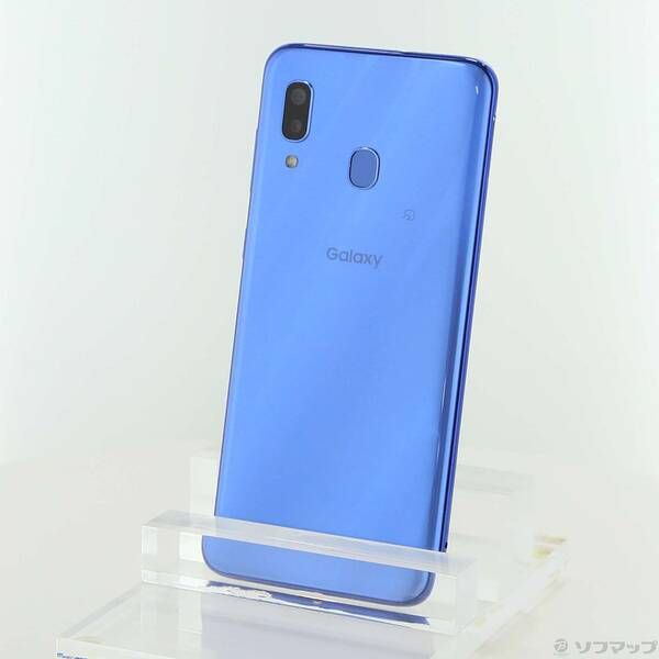 中古品〕 GALAXY A30 64GB ブルー Galaxy A30 SCV43SLU UQ mobile SIM