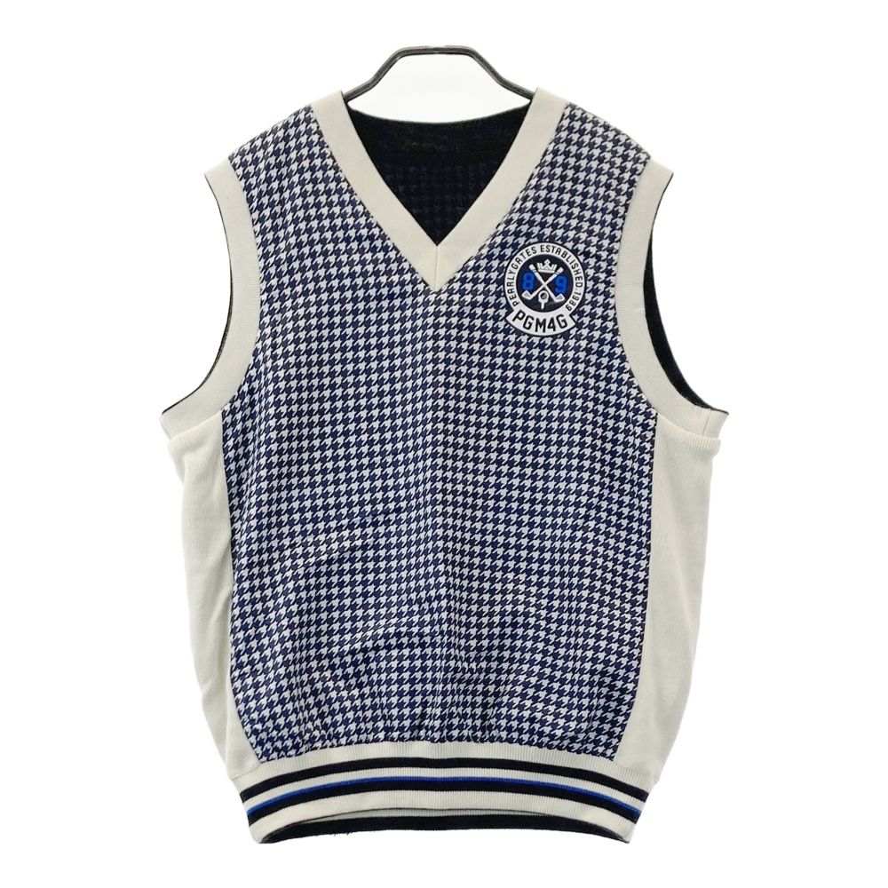 パーリーゲイツ❣️ロゴVネックベスト ネイビー ❣️SALE❣️ PEARLY GATES ネイビー Vネックベスト PEARLY GATES ☆ダークネイビー