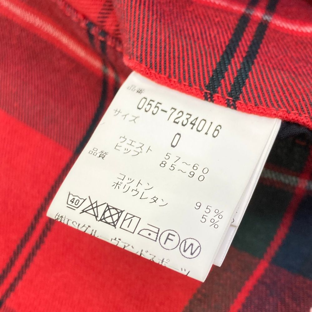 サイズ：0 PEARLY GATES パーリーゲイツ ストレッチスカート チェック