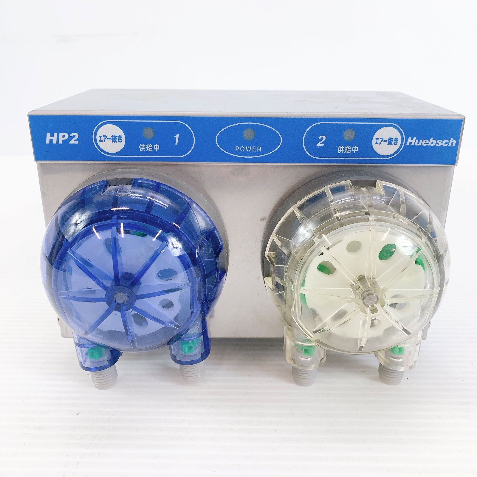 Y 484 Huebsch HP 2 洗剤自動投入機 ディスペンサー 業務用 洗濯機用 二剤ポンプ 通電 済み クリー 向け コインランドリー設備