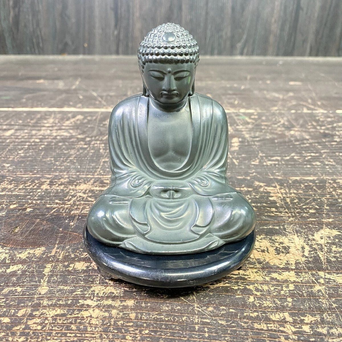 茶道具 秀峰堂謹製 本銅桑色置炉 注文 五徳人間国宝釜師 高橋敬典造 丸