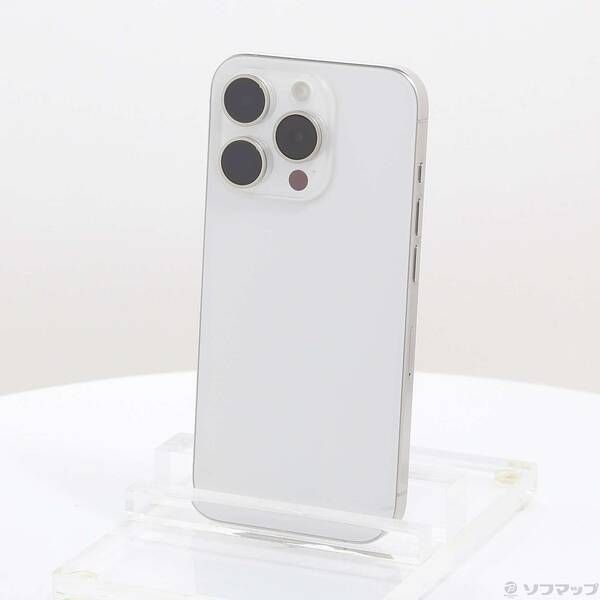 〔中古品〕 iPhone15 Pro 128GB ホワイトチタニウム MTU83J／A SIMフリー【348】 Pro 128GB ホワイトチタニウム SIMフリー297 FTU83J／A SIMフリー備品等有