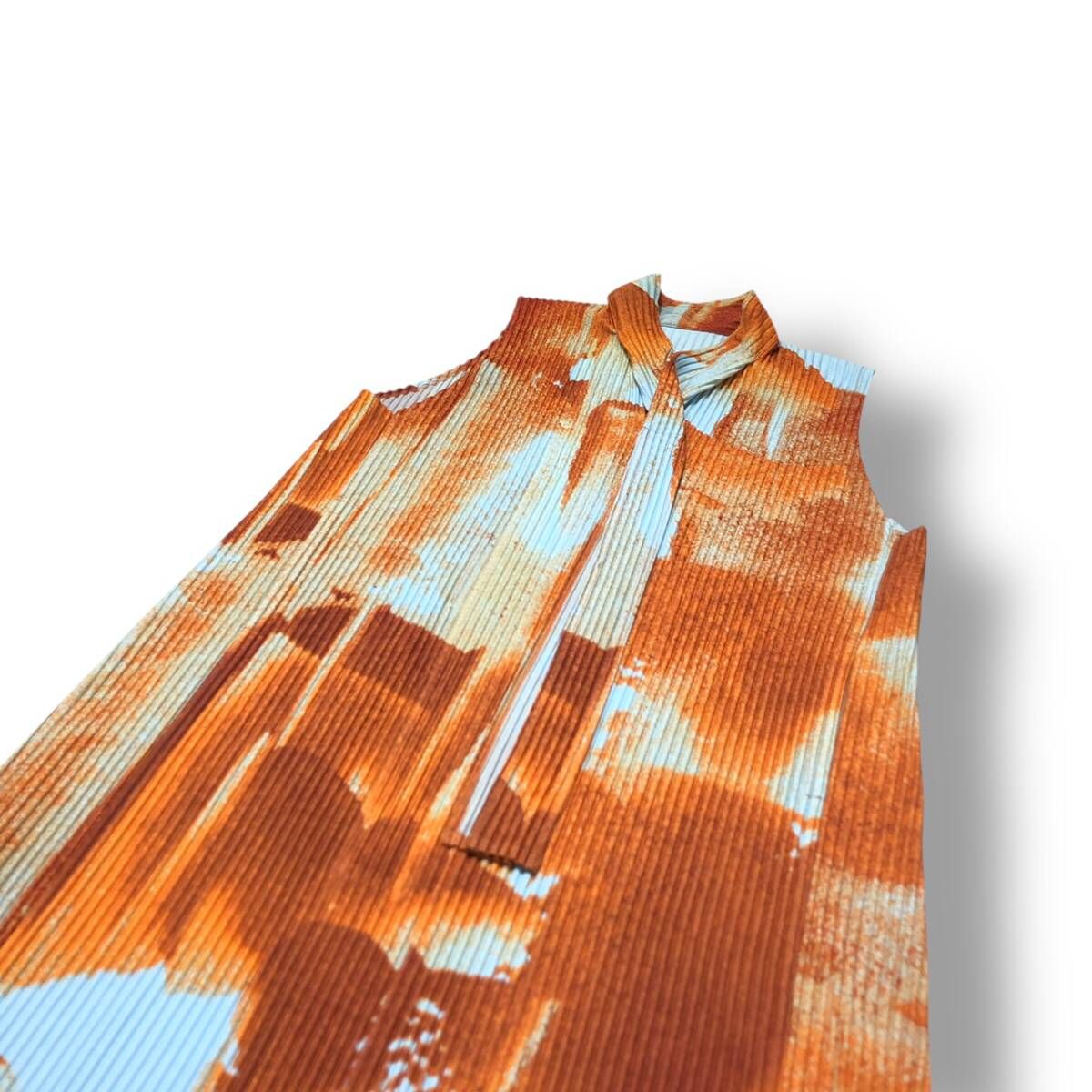 25 SS HOMME PLISSE ISSEY MIYAKE WIND WALK ORANGE その他インナー 3 ブルー×オレンジ オムプリッセイッセイミヤケ 冬コーデ その他 