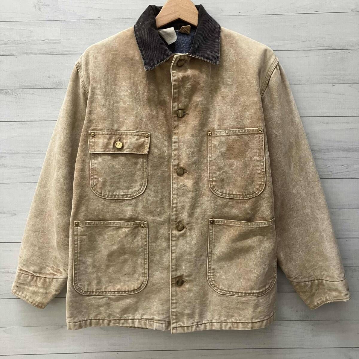 Carhartt カーハート キャメル ジャケット フード CHORE COAT DUCK WORK JACKET ブラウン