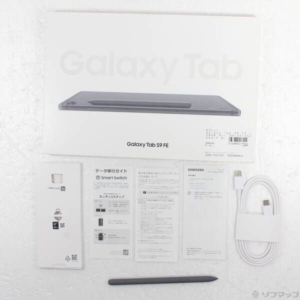 展示品〕 Galaxy Tab S9 FE 128GB グレー SM-X510NZAAXJP Wi-Fi【258