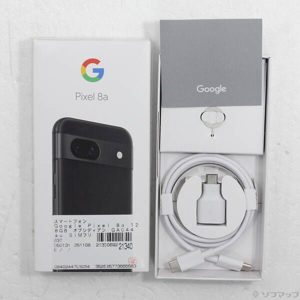 中古品〕 Google Pixel 8a 128GB オブシディアン GA044 au SIMフリー