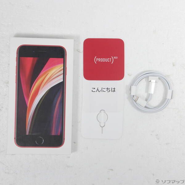 中古品〕 iPhone SE 第2世代 64GB プロダクトレッド MHGR3J／A SIM
