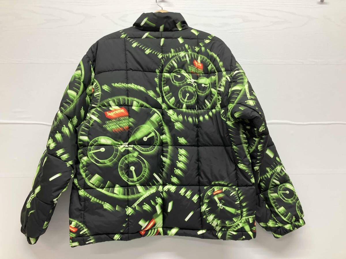 Supreme シュプリーム その他ジャケット Watches Reversible Puffy Jacket 20 AW ウォッチ リバーシブル パフィ サイズS 総柄 ブラック 冬