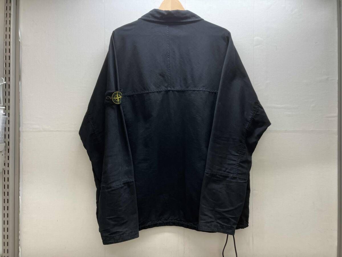 STONE ISLAND 20 AW QUARTER ZIP COTTON RIPSTOP SMOCK ジャケット ストーンアイランド メンズ コットン ブラック