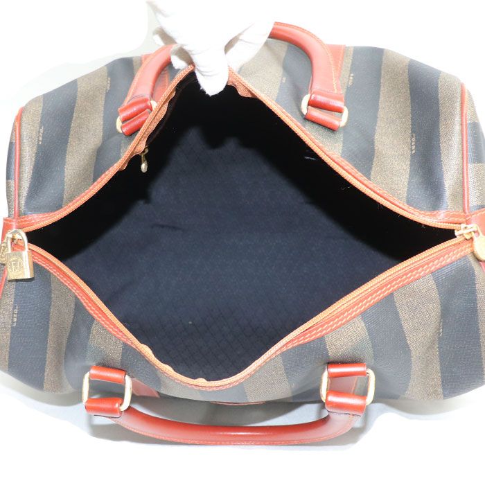 FENDI フェンディ ペカン ボストンバッグ カーキ ブラウン レディース