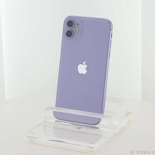 〔 品〕 iPhone 11 128 GB パープル MWM 52 J A SIMフリー 276