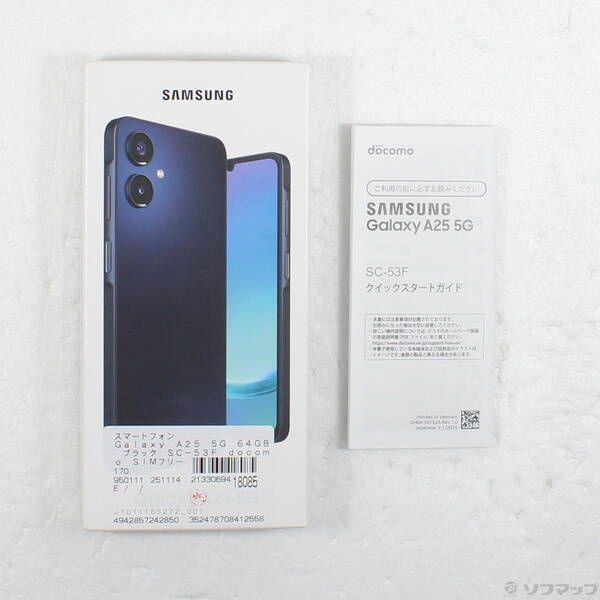 中古品〕 Galaxy A25 5G 64GB ブラック SC-53F docomo SIMフリー【251