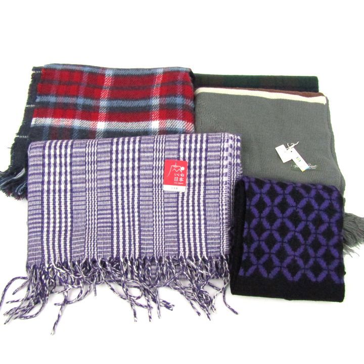 ファッションポイント クラフトヒロ他 マフラー 5点セット ポンチョ ストール まとめて 大量 メンズ レディース
