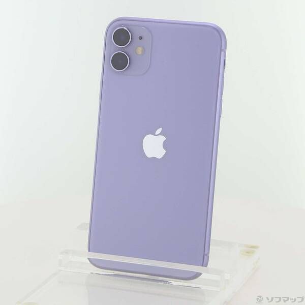 〔 品〕 iPhone 11 64 GB パープル MWLX 2 J A SIMフリー 196