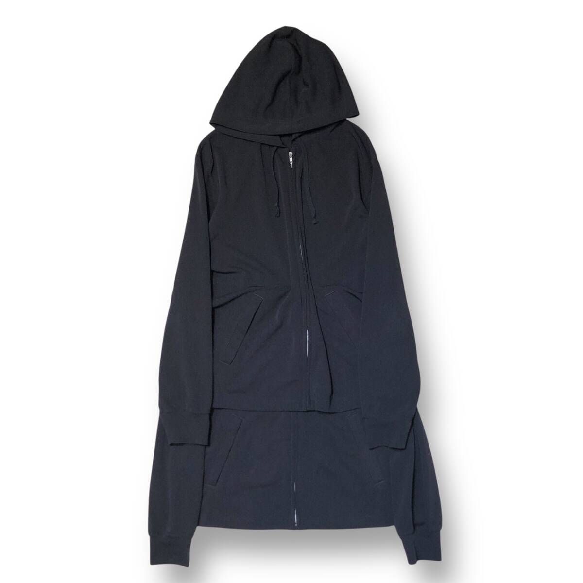 24 ss COMME des GARCONS HOMME PLUS ストレッチ エステルジャージ ドッキング パーカー サイズS コムデギャルソンオムプリュス