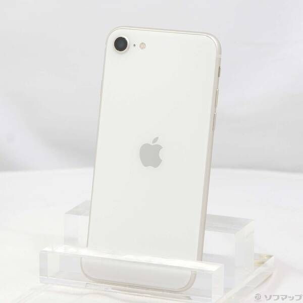 〔 品〕 iPhone SE 第3世代 64 GB スターライト MMYD 3 J A SIMフリー 251