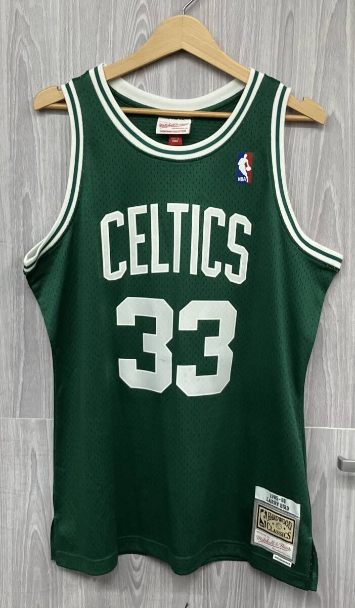 グリーン mitchell ness ミッチェルアンドネス celtics セルティックス 1985 86 LARRY BIRD ラリーバード タンクトップ M