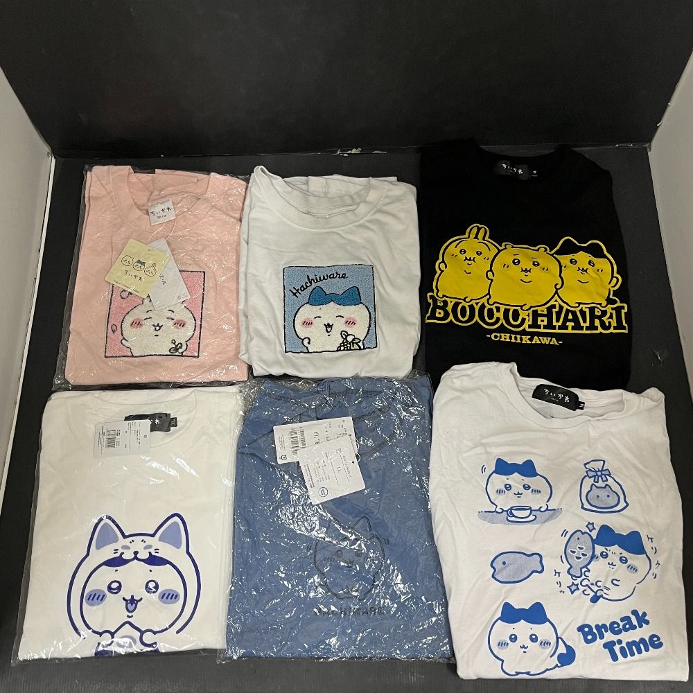 06 w 19713 ちいかわTシャツ6点まとめ 半袖Ｔシャツ 品