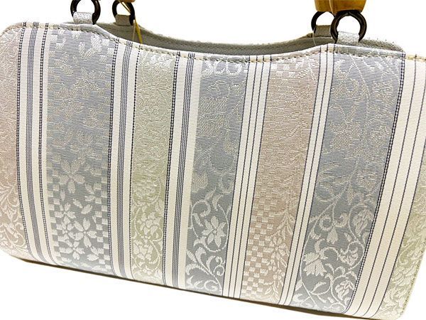 利休バッグ 博多織バッグ 和装バッグ お洒落バッグ トートバッグ 本場筑前博多織生地使用 和装 洋装 兼用 小紋 バッグ