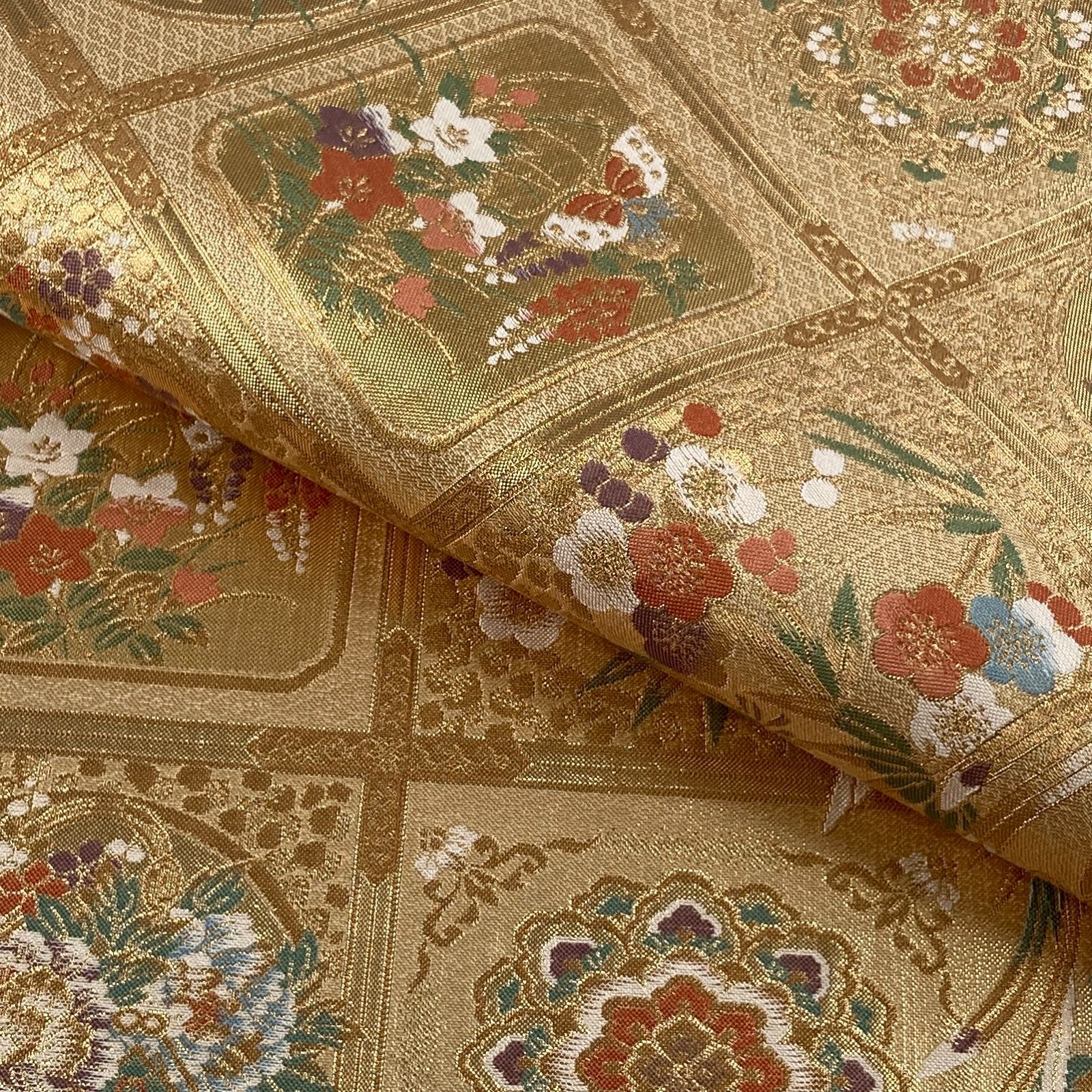 たんす屋 リユース帯 帯 袋帯 金 未洗い MS 6643