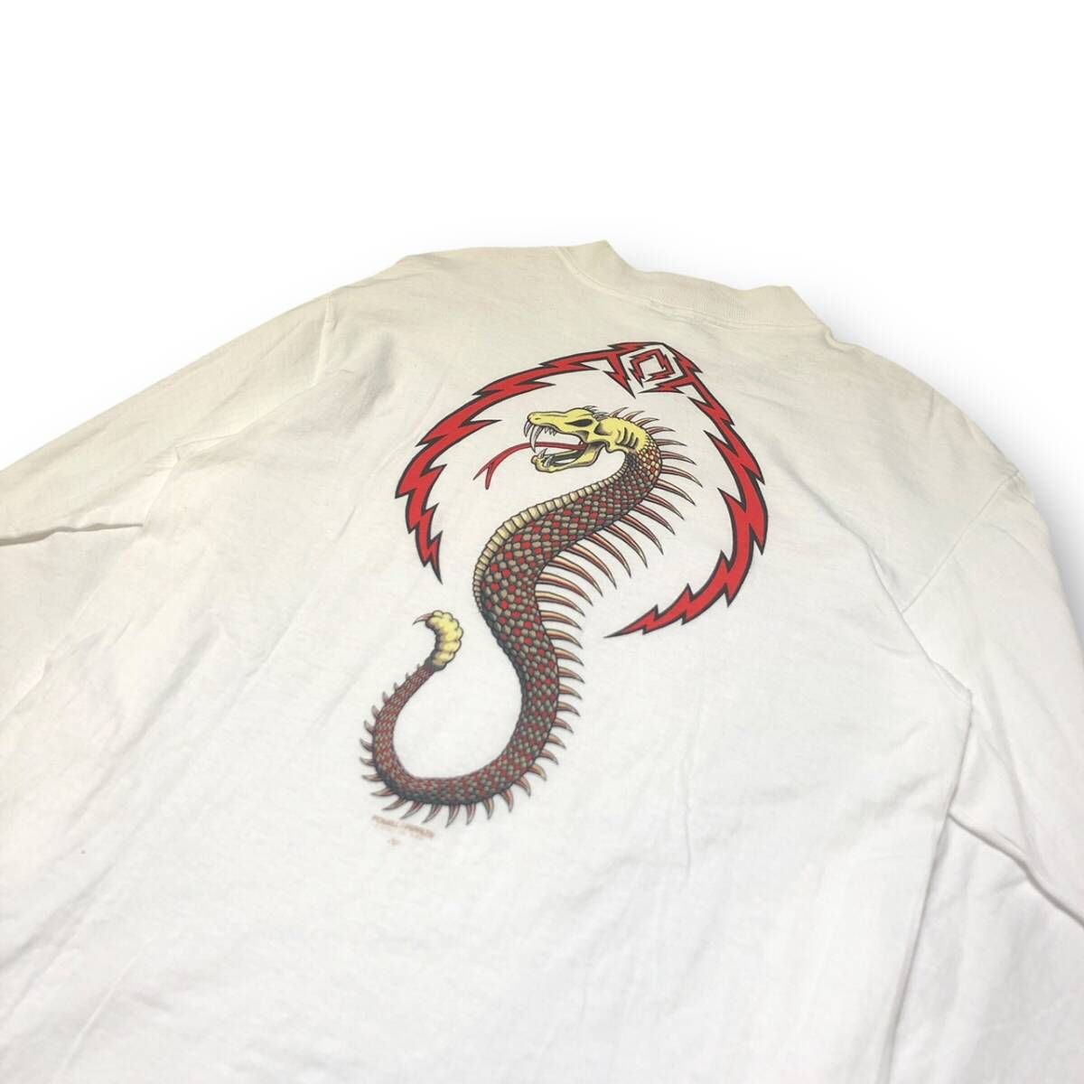 80-90s POWELL PERALTA まわしタグMCGILL SNAKE BONE モックネック 