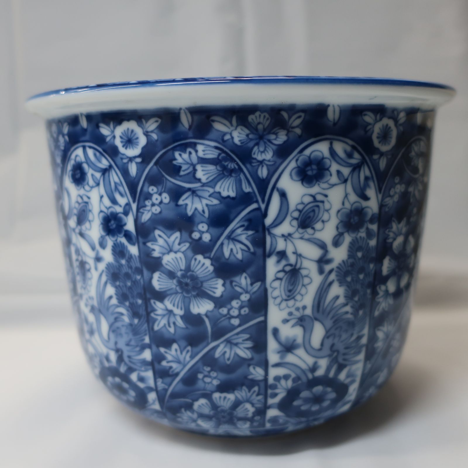 美濃焼 龍峰窯 染付更紗 花鳥 冷酒クーラー - メルカリ