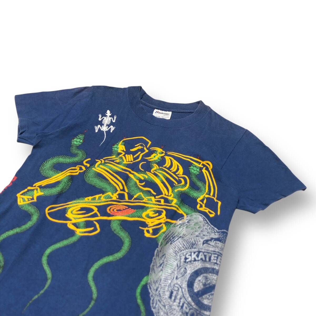 70-80s POWELL PERALTA STEDMAN 最初期 マルチロゴプリントTシャツ S