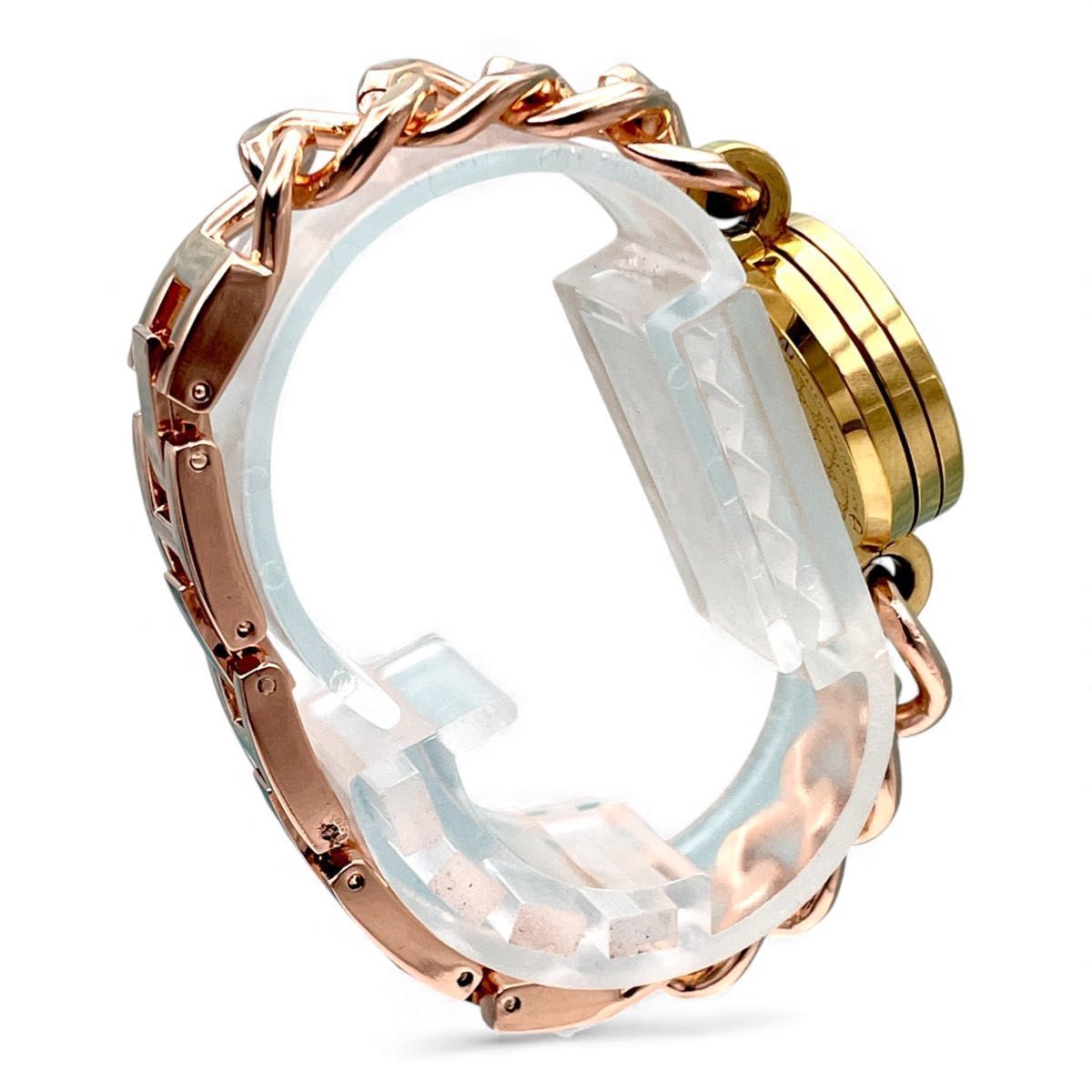 美品 □ 稼働 GUCCI グッチ 107 Gフェイス シェル文字盤 ゴールド