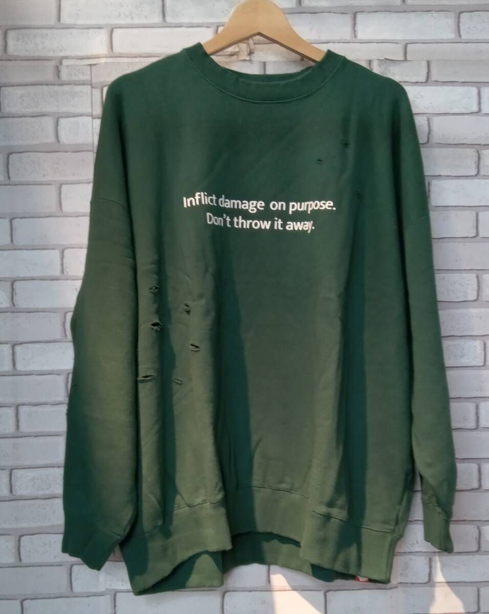 PUNK DRUNKERS パンクドランカーズ Wダメージトレーナー XLサイズ