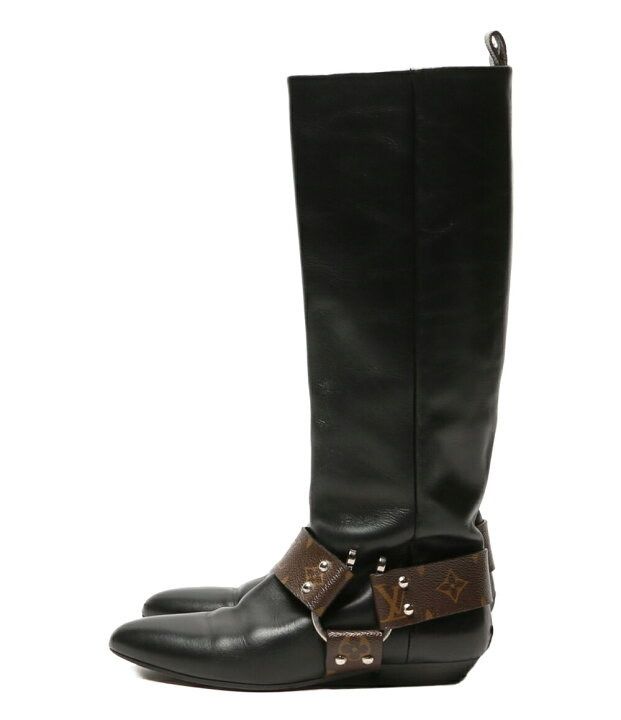 LOUIS VUITTON rhapsody line ラプソディライン BR 0159 ブラウン ブラック サイズ36 ルイヴィトン