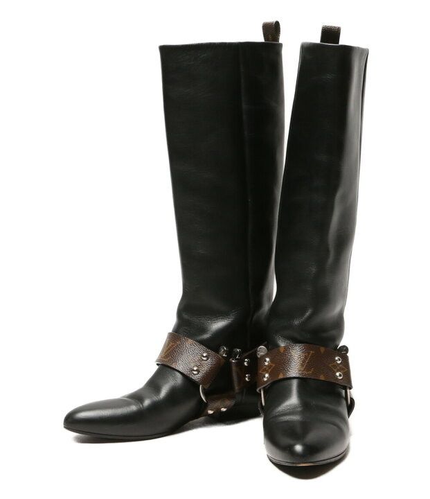 LOUIS VUITTON rhapsody line ラプソディライン BR 0159 ブラウン ブラック サイズ36 ルイヴィトン