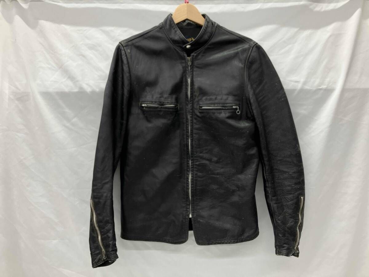 BUCO 50s,60s/青牛タグ/J-100/棒TALON/古着 シングルライダース