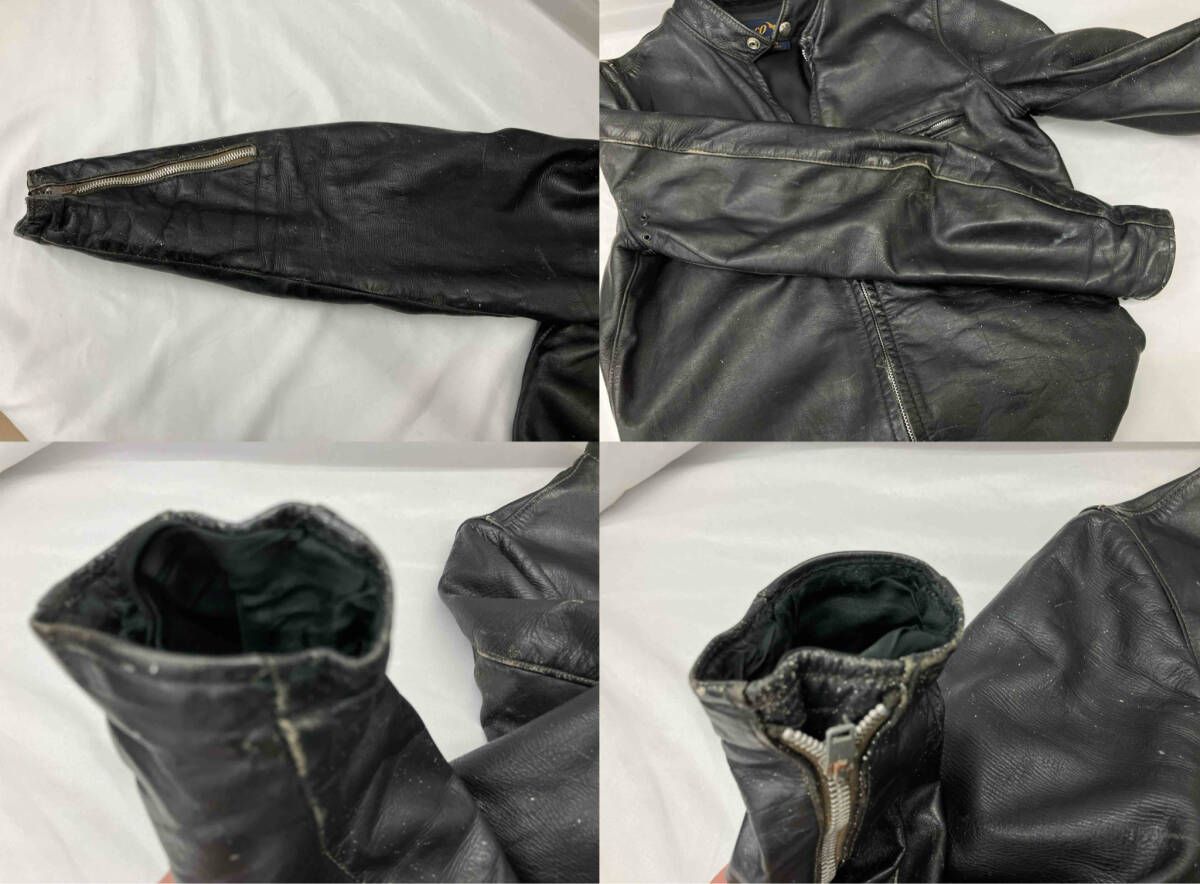 BUCO 50s,60s/青牛タグ/J-100/棒TALON/古着 シングルライダース