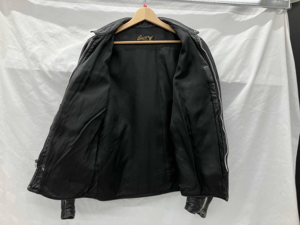 BUCO 50s,60s/青牛タグ/J-100/棒TALON/古着 シングルライダース