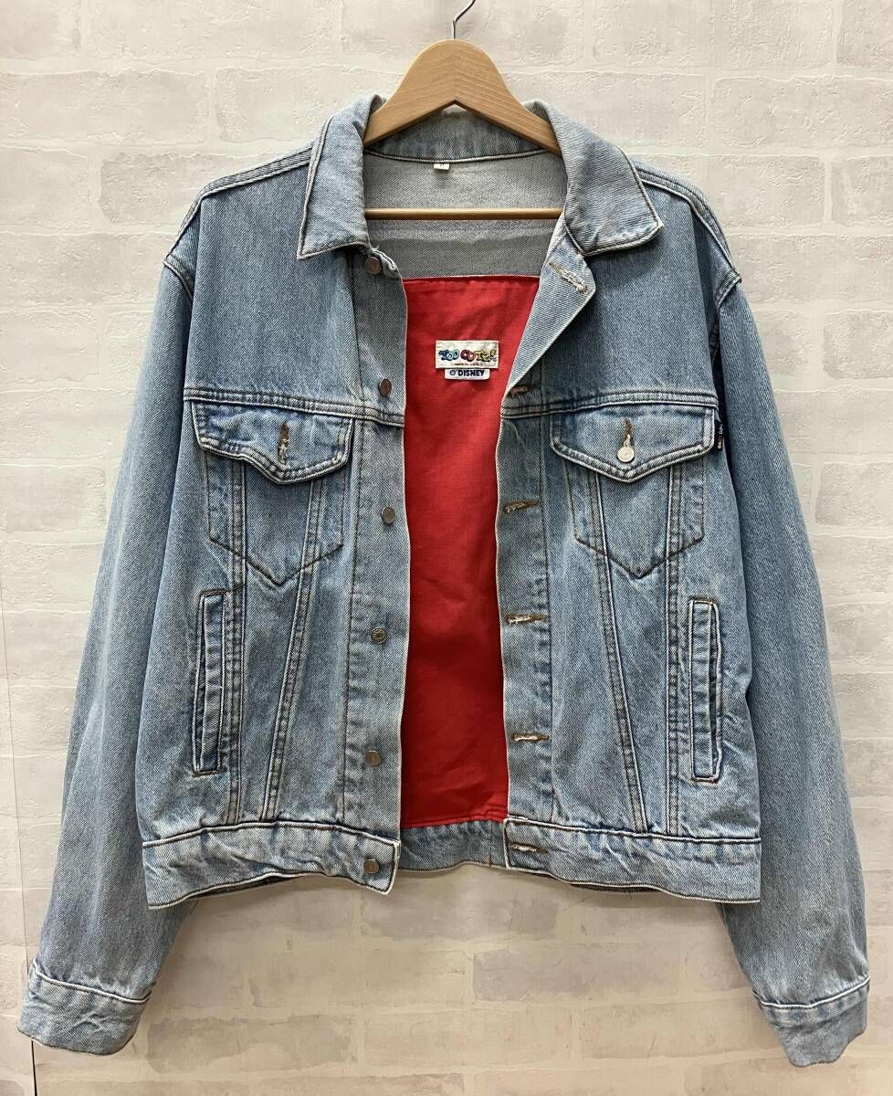 ミッキー ミニー 、ビンテージ、デニムジャケット！Too Cute！ ミッキー ミニー 、ビンテージ、デニムジャケット！Too Cute！ 90's