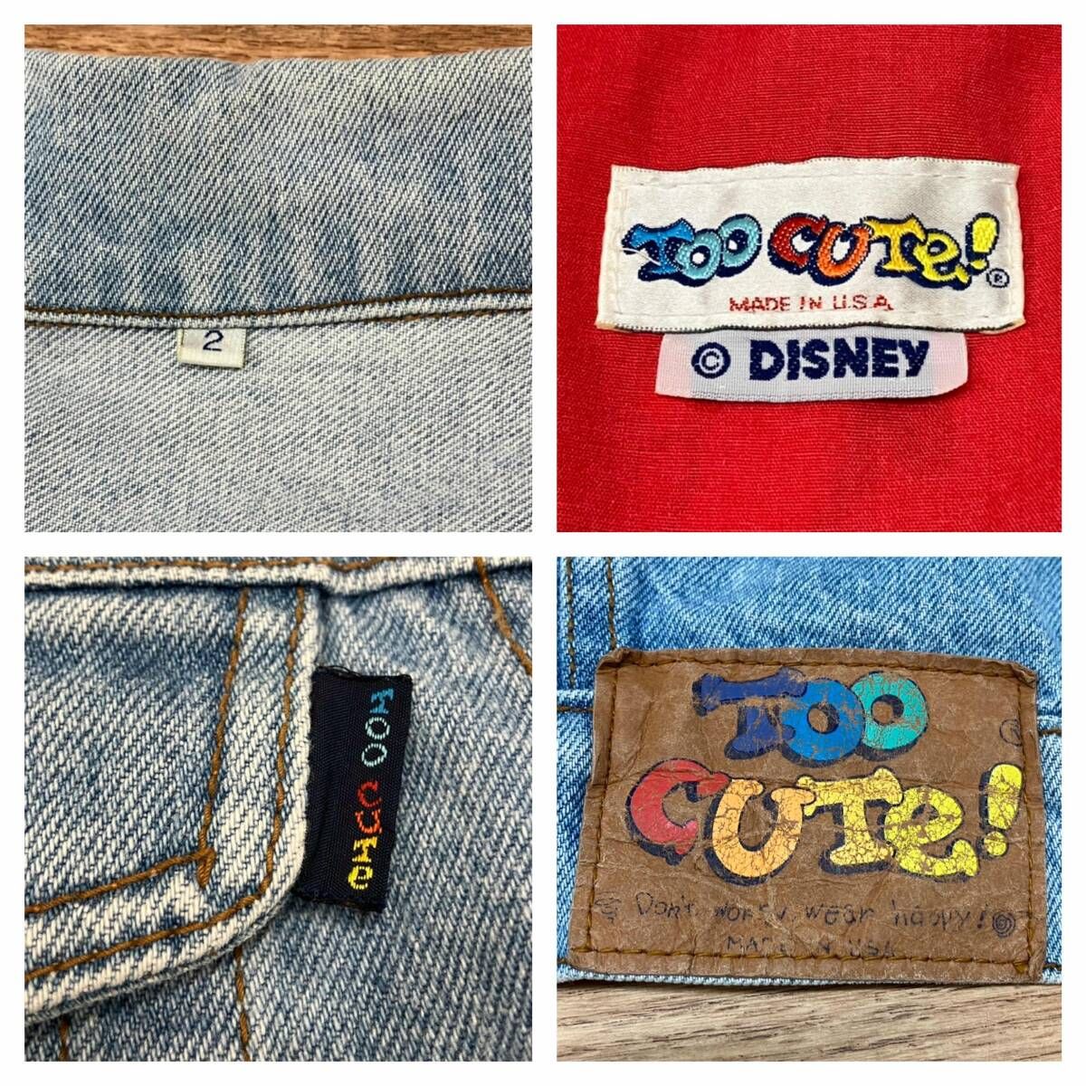 ☆TOO CUTe デニムジャケット／ミッキー&ミニー Gジャン ディズニー