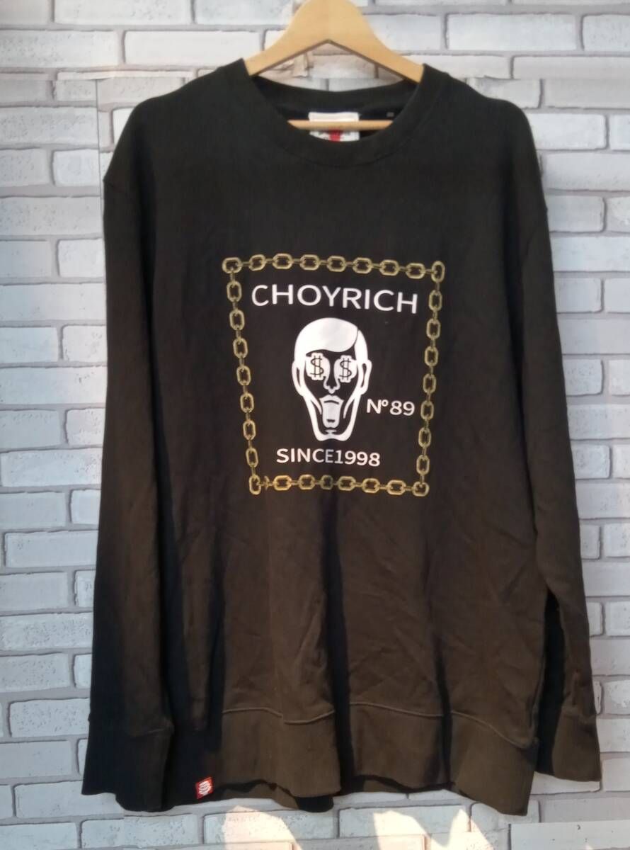 choyrich XLサイズ　スウェット　パンクドランカーズ PUNK DRUNKERS パンクドランカーズ CHOYRICH スウェットサイズXL 黒