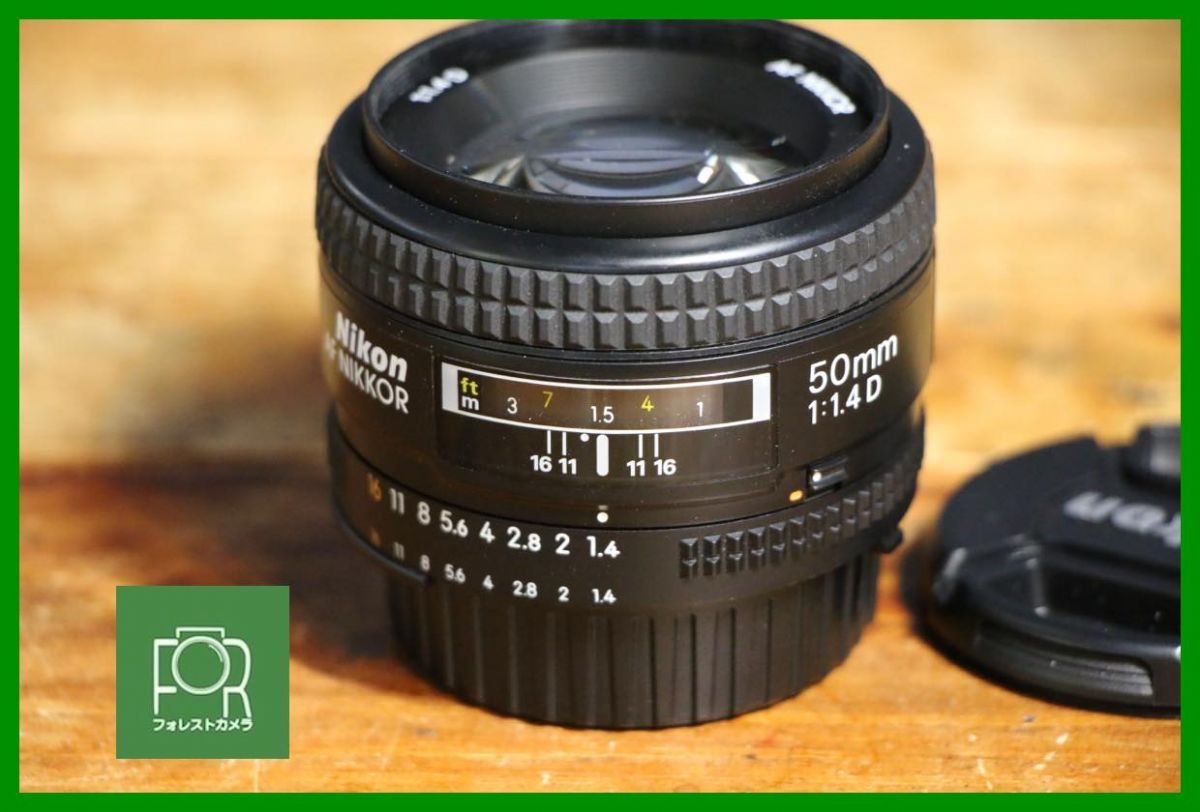 動作保証・点検済】良品□ニコン Nikon AF Nikkor 50mm F1.4 D□前後