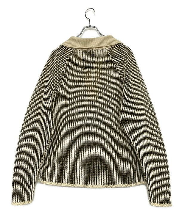 25 ss SKIPPER INLAY KNIT SHIRT スキッパーインレイニットシャツ ホワイト ブラック サイズ5 レインメーカー