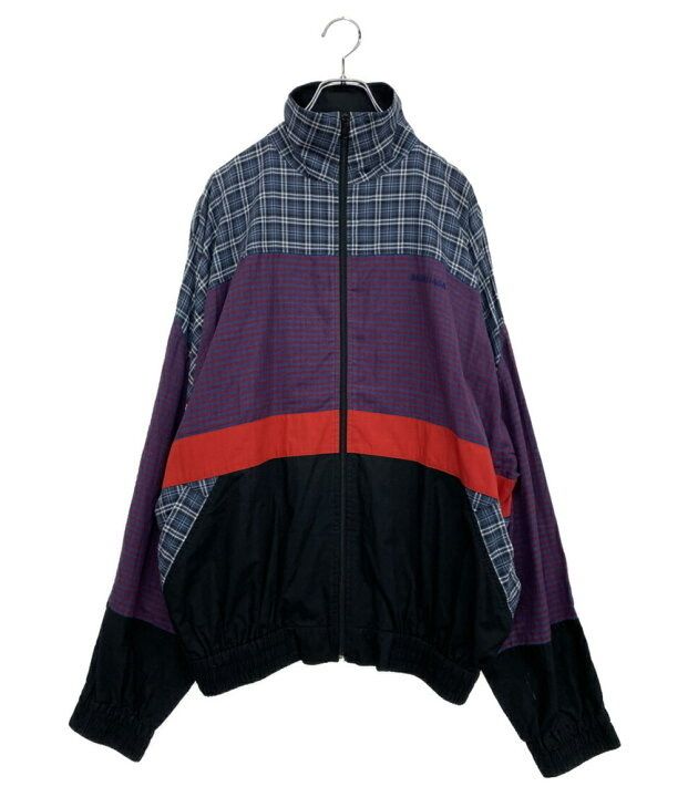 18AW BALENCIAGA check track jacket チェックトラックジャケット