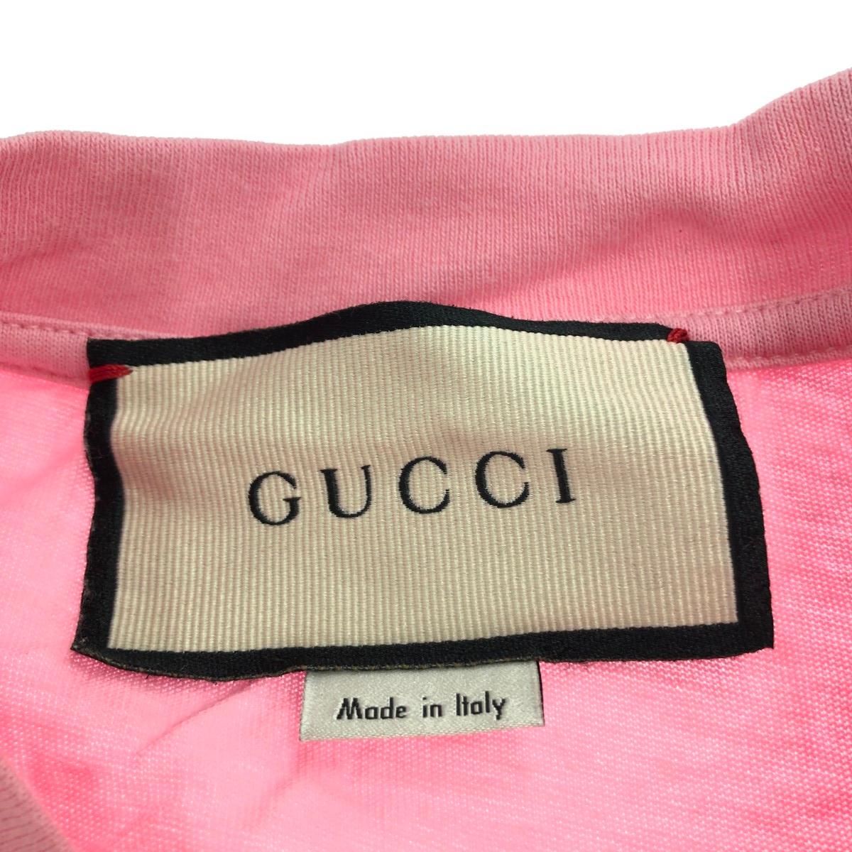 GUCCI グッチ 半袖カットソー サイズ:S ロゴ・テニス刺繍 580762 XJBHP GUCCI グッチ 半袖カットソー サイズ:S ロゴ・テニス刺繍 580762 XJBHP