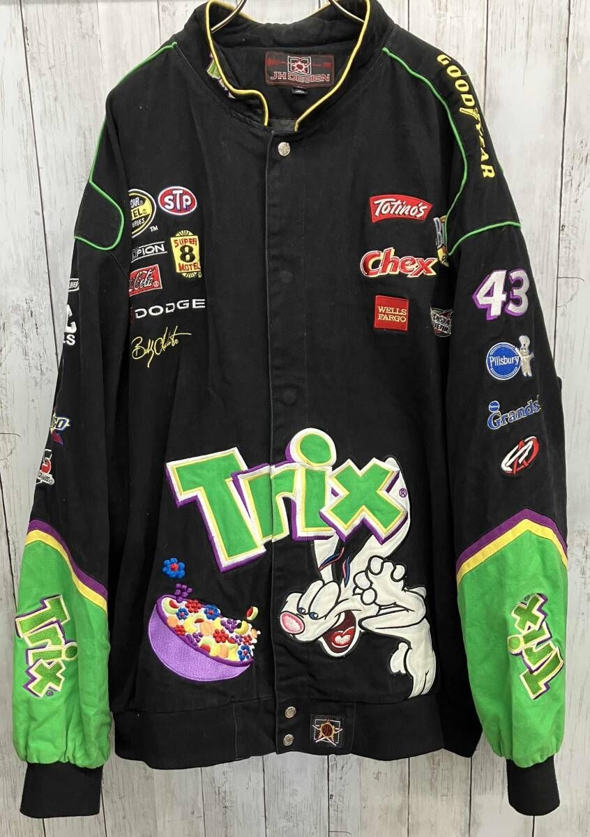 JH DESIGN コットンレーシングジャケット ジェフハミルトン 刺繍