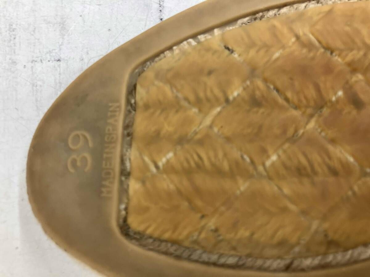  CHANEL 衣料 エスパドリーユ グレー39 ハイヒール パンプス パンプス