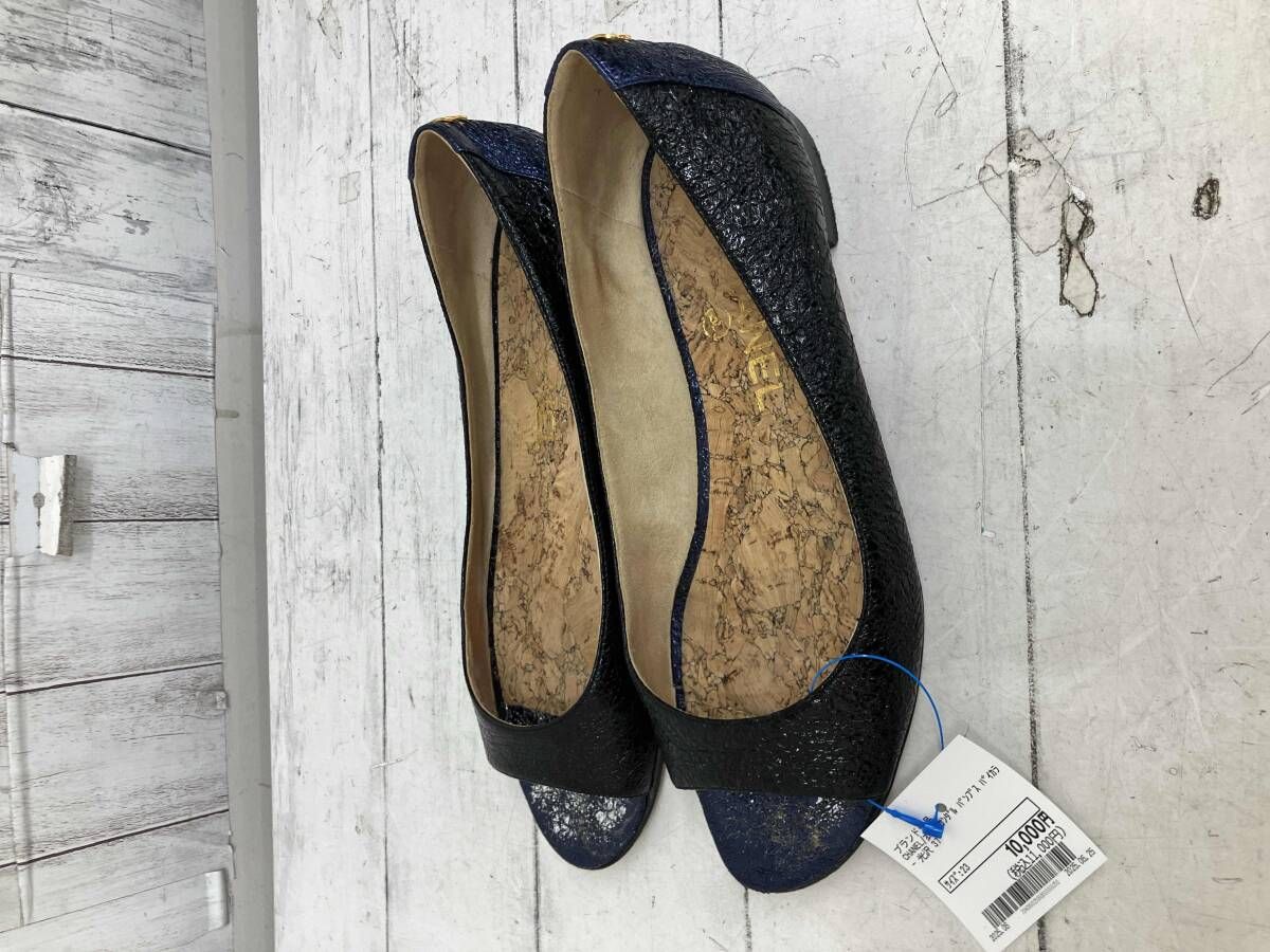CHANEL 衣料 サンダル パンプス バイ 光沢 37