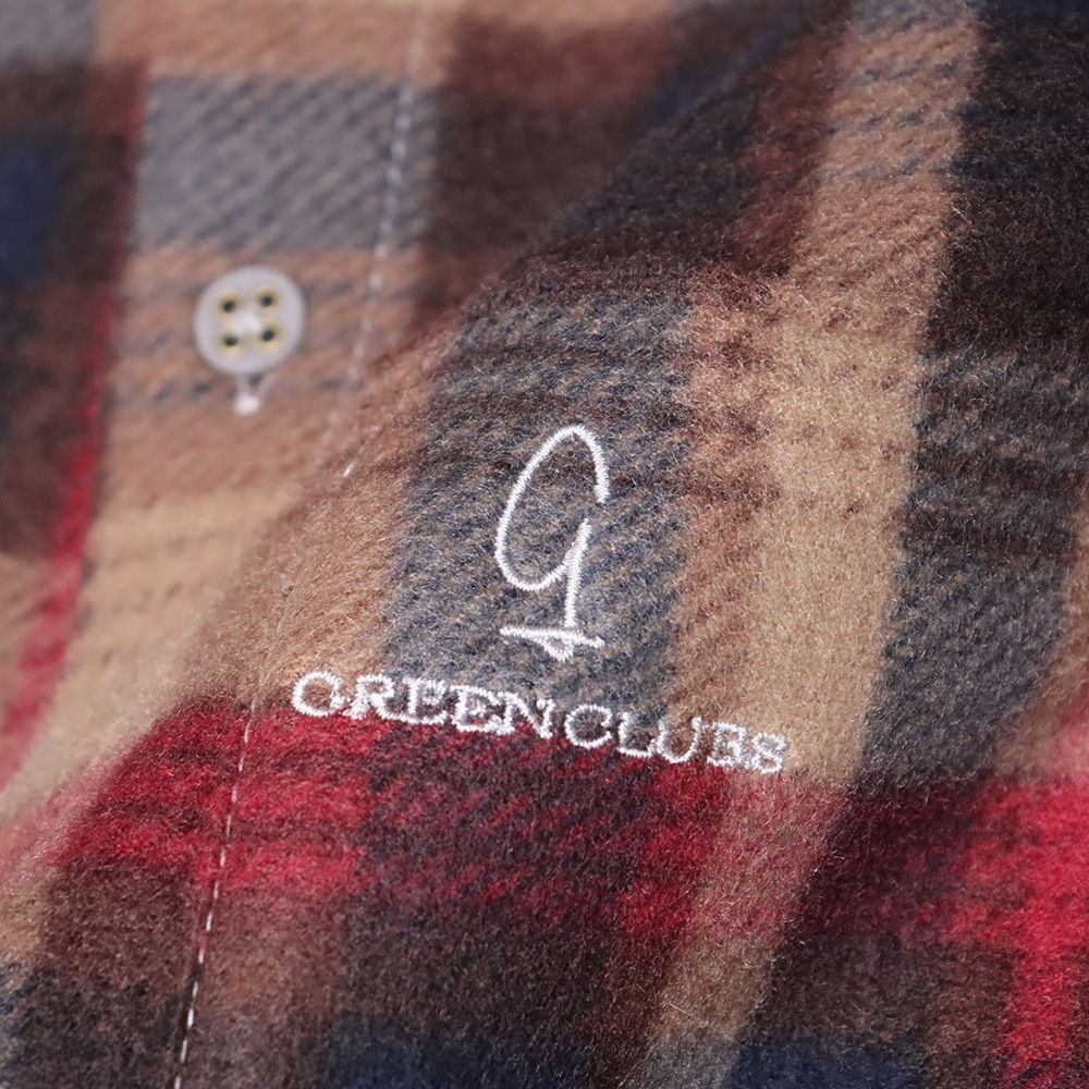 秋冬/GREENCLUBS/5(LL)サイズ/長袖ポロシャツ フリース ふわふわ 起毛