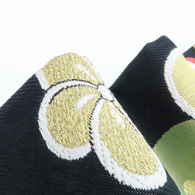 百華 O-168 正絹 桜 菊 梅 着物 成人式 振袖用 袋帯